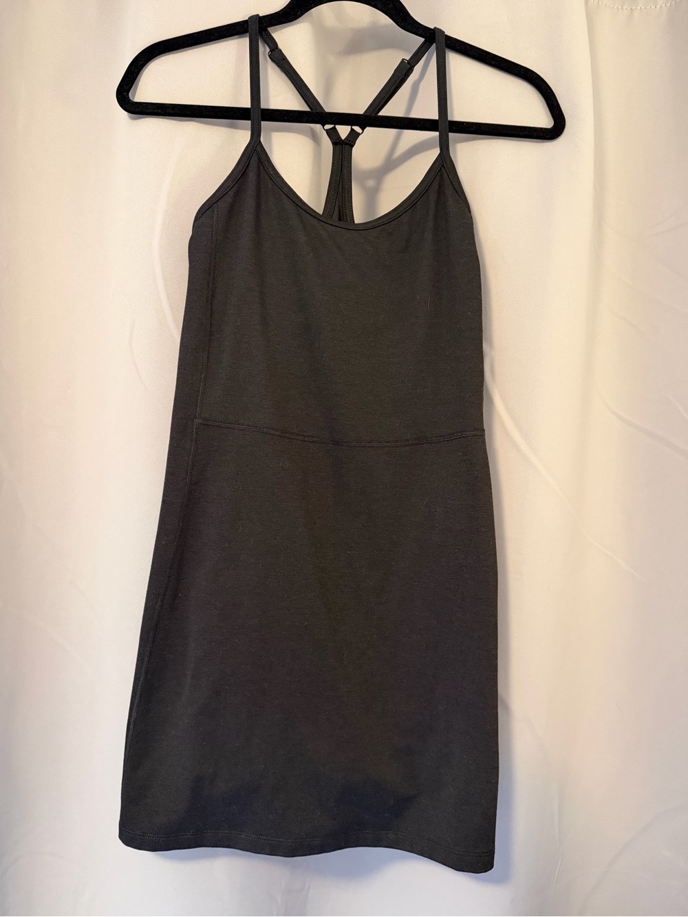 Old Navy Black Athletic Mini Dress with Racerback